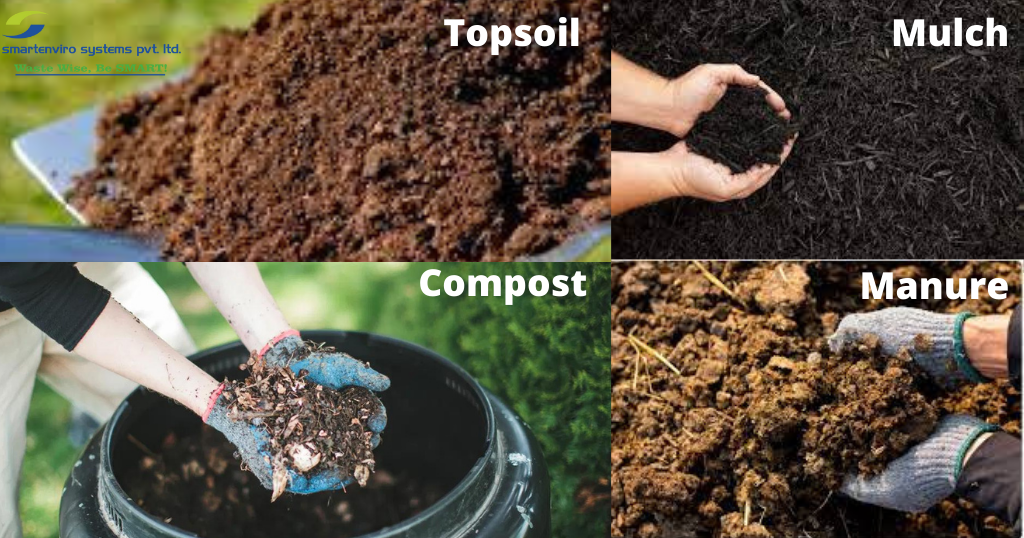 Compost, manure, Topsoil, and mulch, Understanding the difference