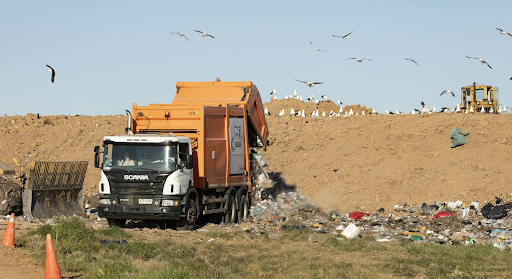 A picture of dumping land